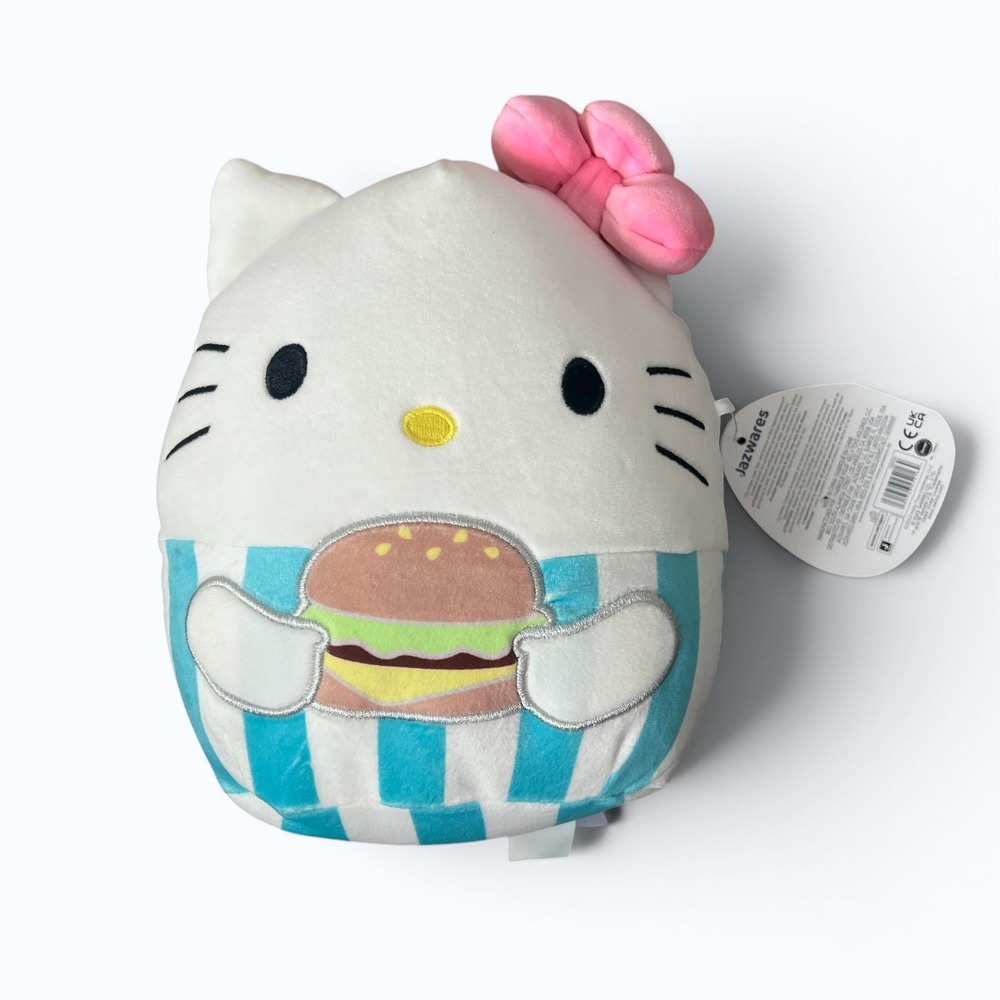 Squishmallows Hello Kitty Hamburger 8" Plush Food Truck NWT Sanrio